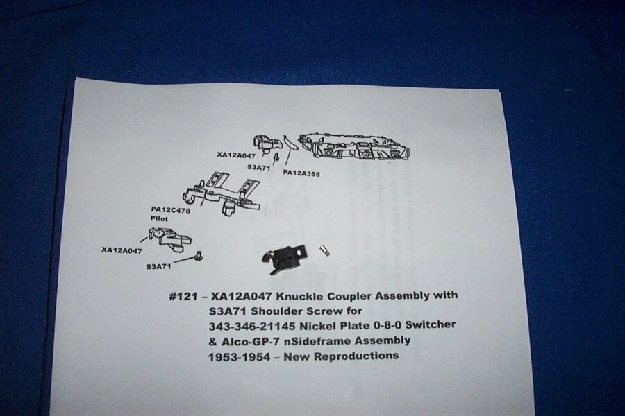 American Flyer XA12A047 12 Original Knuckle Couplers Plus 520 New/old #4
