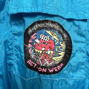 Vintage Türkis Windbreaker Herren Large Princeton Trading Company " - Bild 1 von 9
