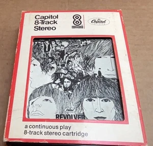 ORIG 1966 8 track tape The Beatles Revolver John Lennon Paul McCartney PLAYS EX - Picture 1 of 14