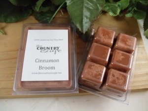 Cinnamon Broom Scented 100% Soy Wax Melt - Warm Cinnamon Scent - Picture 1 of 1