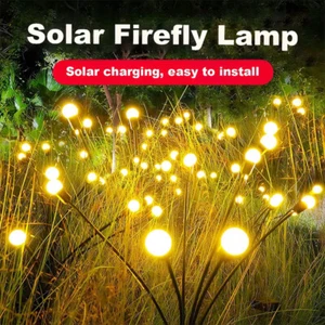 6/10LED Solar Leuchte Glühwürmchen Deko für Garten Balkon Terrassen Außen Lampen - Bild 1 von 25