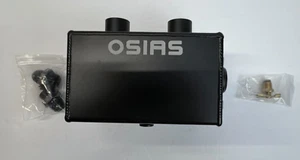 OSIAS Black Aluminum 1200ml Oil Catch Can - Reservoir Tank Baffled AN8 - Bild 1 von 15