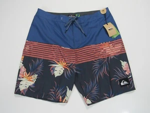 Pantalones cortos de tabla Quiksilver Everyday Divison de longitud media de 20" para hombre nuevos con etiquetas - Imagen 1 de 4