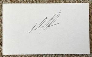 Dave Schneck signed card - Mets debut 1972