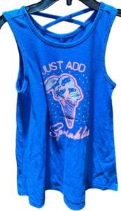 Wonder Nation Girl's Blue Tank Top Size XL (14-16) - Picture 1 of 2
