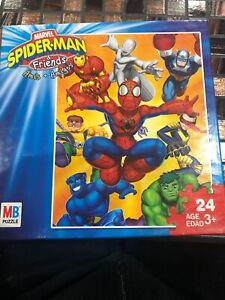 Marvel Avengers Spiderman & friends Puzzle Factory Sealed 24 Pieces New 2006