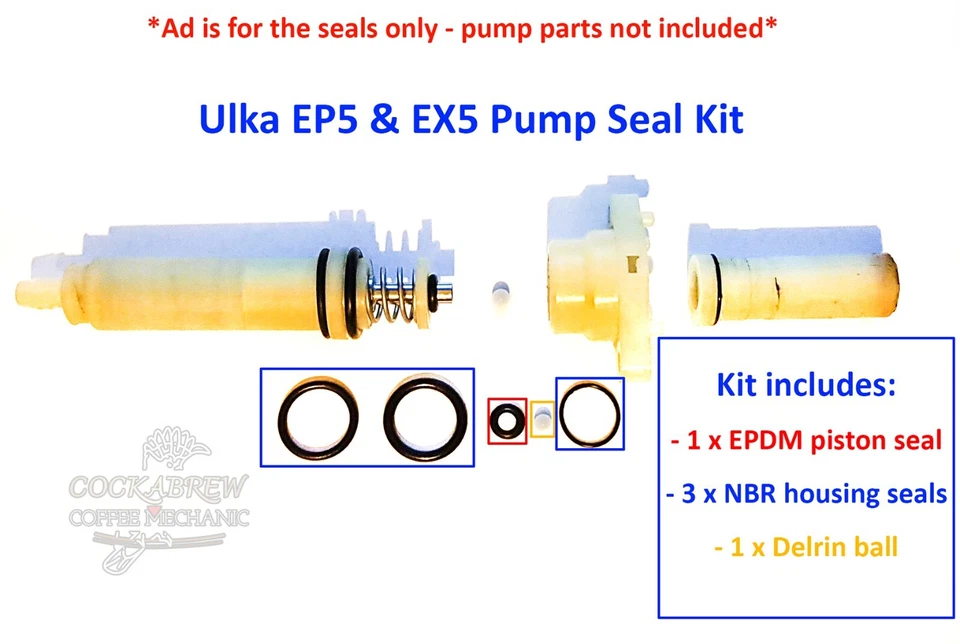 ULKA EP5 EX5 Pump Seal Service Kit - image 1 of 1