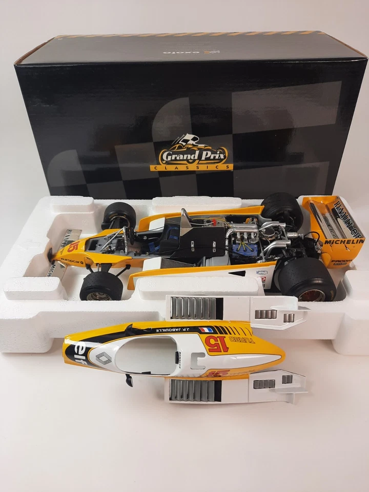 Exoto Renault Re 20 Turbo #15 Jean Pierre Jabouille France GP 1980 1/18 97090 - Immagine 1 di 4
