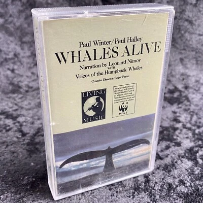 Paul Winter / Paul Halley Whales Alive Cassette Tape Living Music 1982 LC 0013 - Image 1 of 4