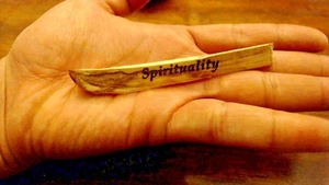 Engraved Palo Santo with Intention "Spirituality" Meditation Yoga Cleansing - Picture 1 of 6