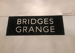 Edinburgh 142 Vintage Linen Bus Blind 30”- Bridges Grange - Picture 1 of 6