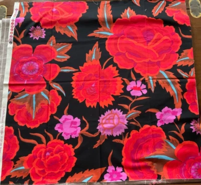Kaffe Fassett SHAWL RED GP106            21”x 22”           original issue - Image 1 of 2