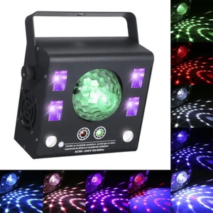 New 4 in 1 Mixed LED Light Party DJ Disco Lights Effect Pattern Strobe Light - Picture 1 of 16
