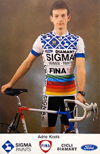 CYCLING Card ADRIE KOOLS team SIGMA DIAMOND 1987 Cicli Diamant
