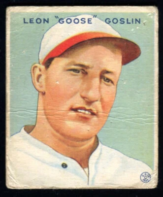 1933 Goudey #110 Leon Goose Goslin (B)  - Image 1 of 2