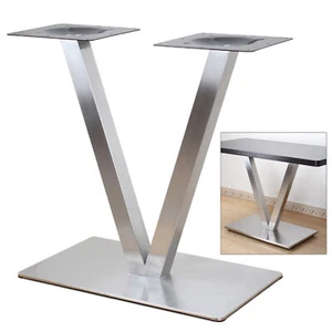 Tischfüße Edelstahl Modell "V" Tischgestell Tischbeine Untergestell Tischkufe - Bild 1 von 7