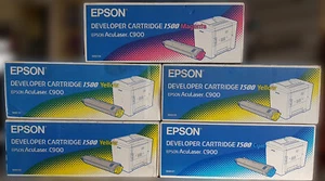 Genuine Epson C900 Toners 5 New Unused Colours C13S050155  C13S050156C13S050157 - Picture 1 of 1