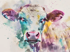 Cow Farm Rustic Cattle Cowboy High Quality Canvas/Photo Paper PA87 - Picture 1 of 6
