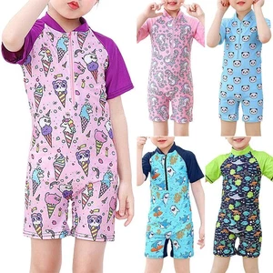 여Kids Girls Boys Swimwear One Piece Swimsuit Swimming Beach Pool Swim Clothes - Picture 1 of 16