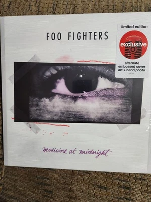 Foo Fighters Medicine At Midnight Vinyl Record Embossed Cover + Band Photo - Image 1 of 4