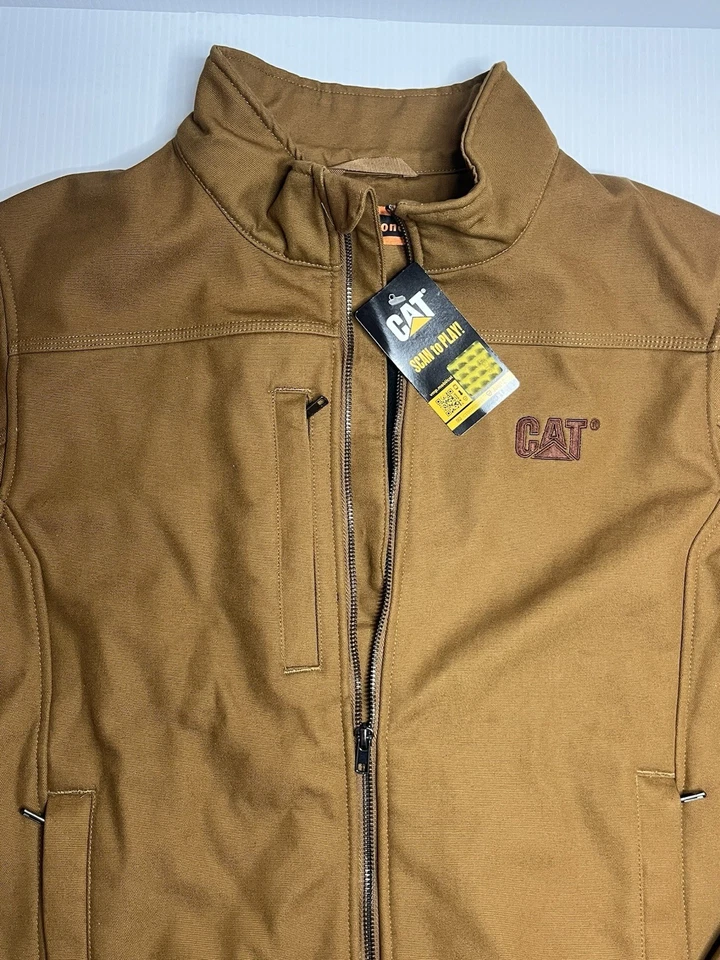 CAT мужской флис с подкладкой холст куртка новый с ярлыками размер M - Изображение 1 из 4
