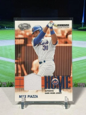 Camisetas Leaf Home/Away 2004 #H-8 Mike Piazza New York Mets SP JA Foto 1 de 2