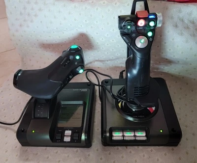 Logitech G Saitek X52 Pro USB Flight Control System compatible with Windows - Image 1 of 4