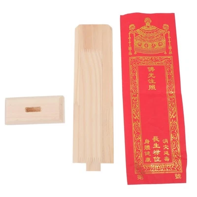  Prop for Halloween Grave Memorial Plaques Festival Tablet Solid Wood - Image 1 of 4