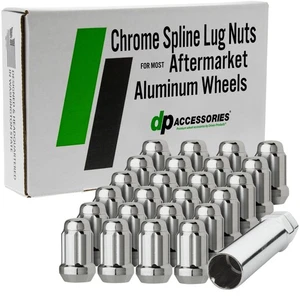 Chrome Lug Nuts for 1987-1991 Chevrolet Blazer 4WD with Aftermarket Wheels - Picture 1 of 6