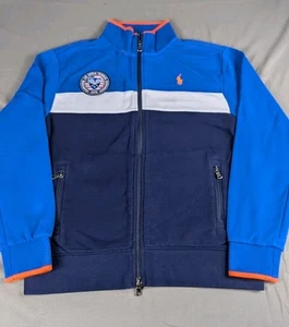 Polo Ralph Lauren Sweater Youth Large 14-16 Blue 2015 Wimbledon Quarter Zip - Picture 1 of 8