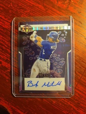 Blake Mitchell 2023 Leaf Metal Diamond Wonders 1/4 Purple Refractor  - Image 1 of 2