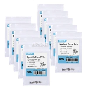 10X Ortodoncia Dental 1er Molar Roth 0.022 Tubo Bucal Adhesivo Convertible - Imagen 1 de 10