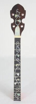 4 String 17 frets Tenor Banjo Neck Maple leaves MOP & Abalone Inlaid TBN77 - Image 1 of 4