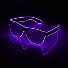 LED Light Up Glow Neon Glasses | Flashing Party Glasses Shades Night Disco Rave