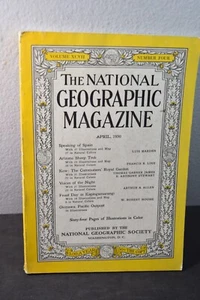 NATIONAL GEOGRAPHIC MAGAZINE  APRIL 1950 -SPAIN-OKINAWA-KEW GARDENS - Picture 1 of 4