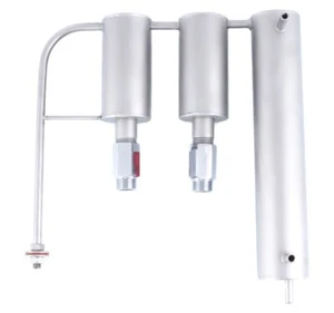 Columna de destilación de acero inoxidable 2 x colono + termómetro, condensador en espiral - Imagen 1 de 4