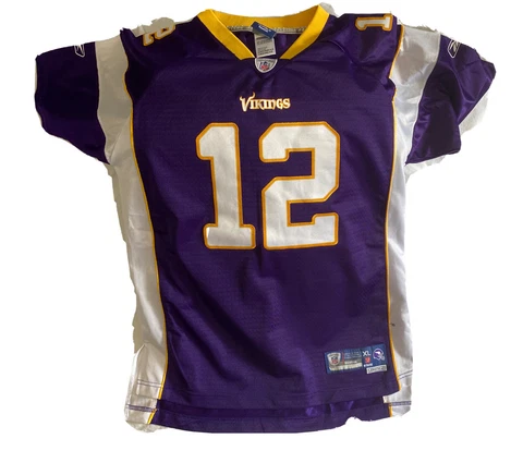 Vintage Reebok Percy Harvin Minnesota Vikings #12 Jersey Adult Size XL Cover