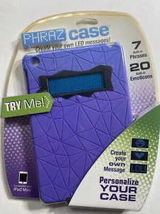 Fantasma toys Phraz Case Compatible with iPAD MINI - Color Purple- New Free Ship - Picture 1 of 3