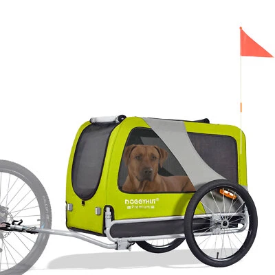 TIGGO DOGGYHUT® Premium XL Hundefahrradanhänger Fahrradanhänger ohne Jogger