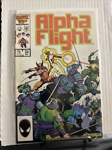 Alpha Flight #34 (May 1986, Marvel)  VF 8.0