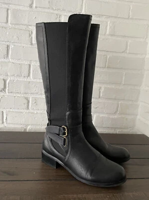 Corso Como Womens Baylee Leather Knee High Riding Black Boots Size 6.5M - Image 1 of 4