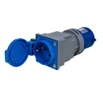 CEE Adapter Kompakt Stromadapter Camping CEE Stecker Schuko Steckdose CEE - Bild 1 von 3