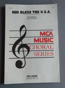 God Bless The USA - Lee Greenwood - SATB w/ Piano accomp - 1984 sheet music - Picture 1 of 7