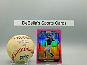 2021 Prizm Baseball Zach Plesac PINK PRIZM Refractor Cleveland Indians #42 - Picture 1 of 2