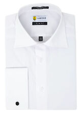 Men's Dress Shirt Slim Fit Long Sleeve Spread Collar French Cuffs from Labiyeur