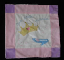 Disney Crown Crafts Our Little Princess Security Blanket Baby Lovey Shoe Pink