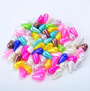 Teardrop Beads Rice Pearl Teardrop Pearl Beads Jewellery Making Wedding Comb - Picture 1 of 14
