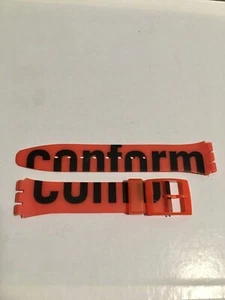 Swatch "Conform" 1995-96 Men's 17mm Rubber Band Brand New. - Picture 1 of 2