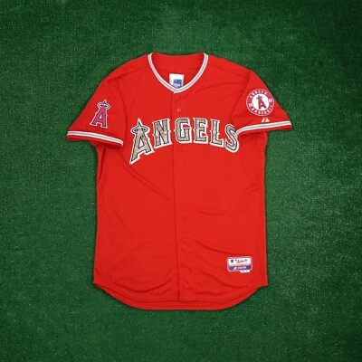 Los Angeles Angels Authentic On-Field Red Cool Base "USMC" Jersey - Image 1 of 4
