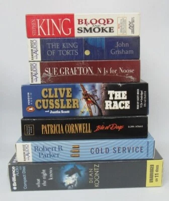 Audiobooks on CDs  ***CHOOSE A TITLE!! *** King-Grafton-Grisham-Cornwell & more - Image 1 of 2